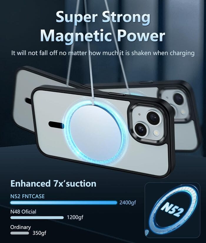 Transparent Hybrid MagSafe Case for iPhone 14 Plus / 15 Plus Transparent Hybrid MagSafe Case for iPhone 14 Plus / 15 Plus